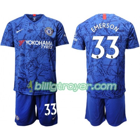Billige Fotballdrakter Chelsea Emerson 33 Barn Hjemmedraktsett 2019/20 Kortermet